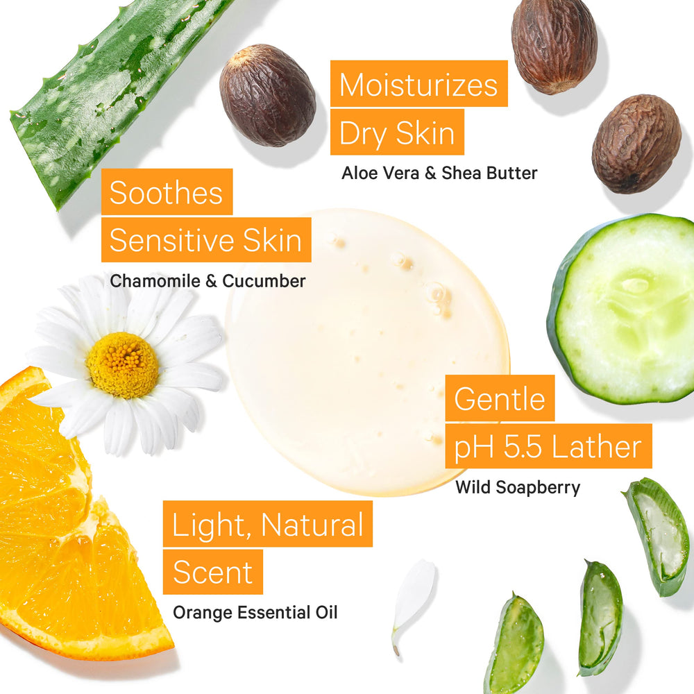 Tree to Tub Aloe Cucumber Chamomile soothing botanicals