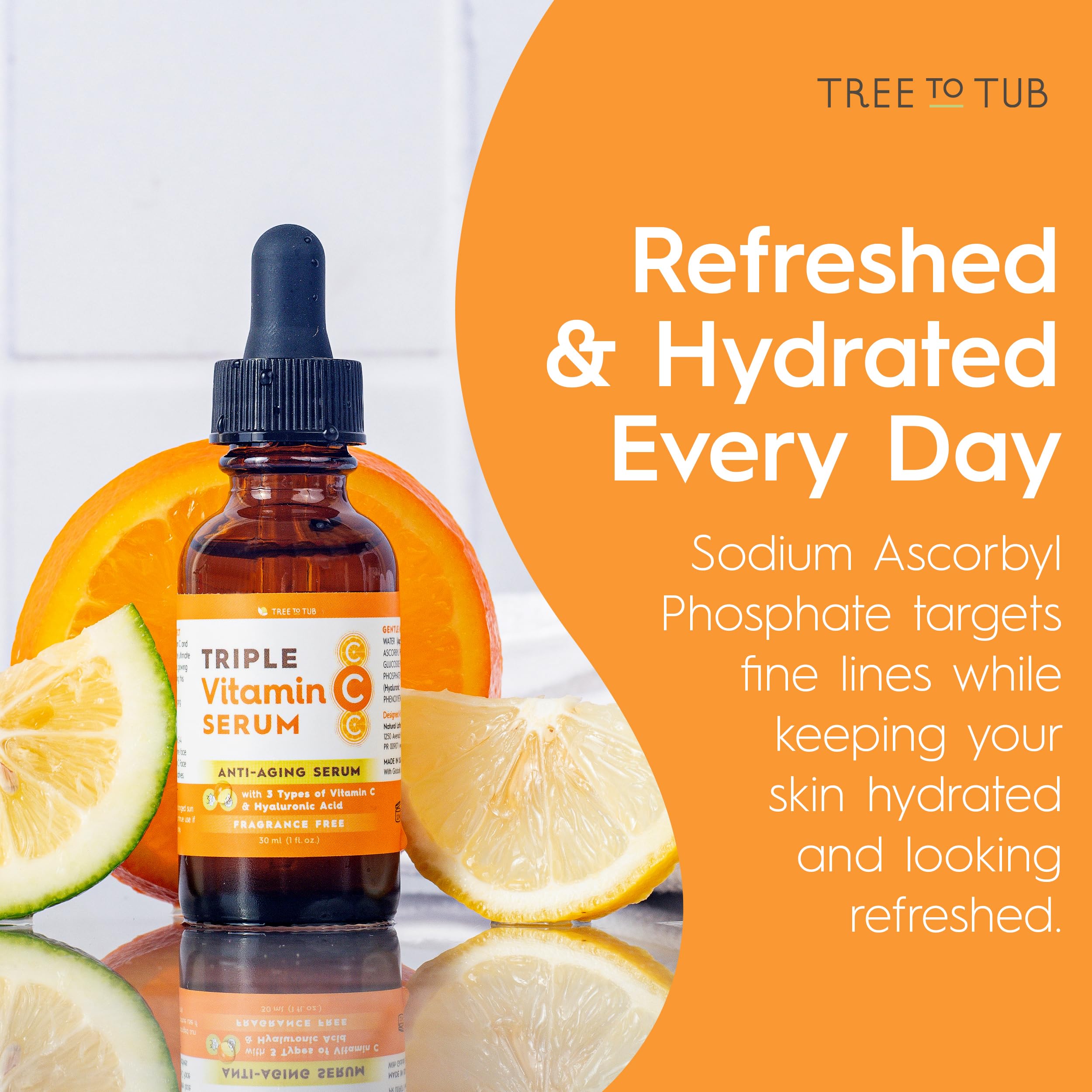 Tree To Tub Hyaluronic Acid Serum close-up texture emphasizing rich moisture