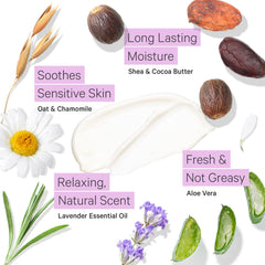 Tree to Tub Lavender Lotion applied to elbows for smoothing dry skin.