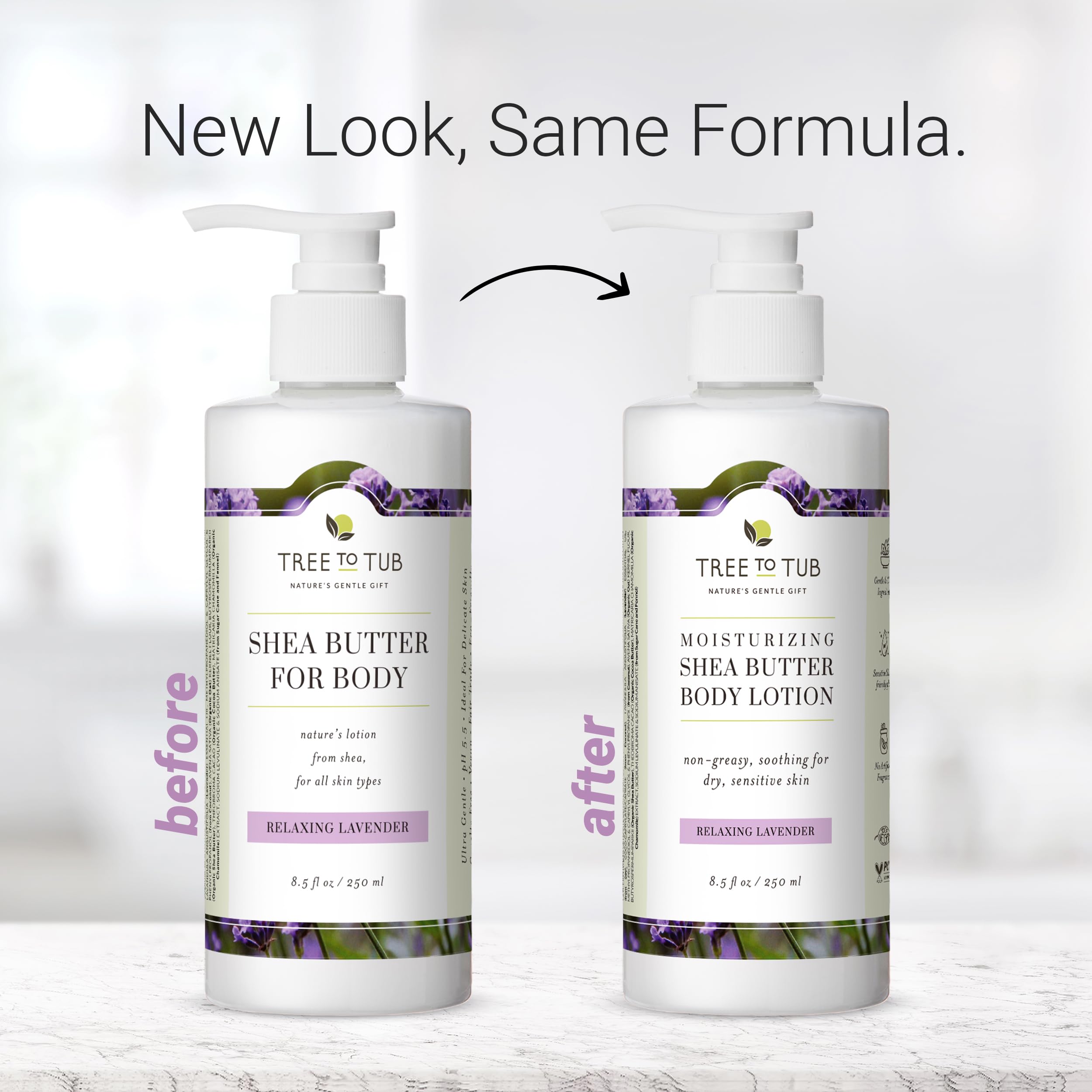 Tree to Tub Lavender Shea Butter Lotion on hands after washing.