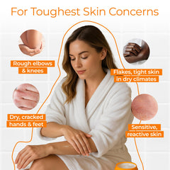 Tree to Tub Shea Body Butter being applied to hands.