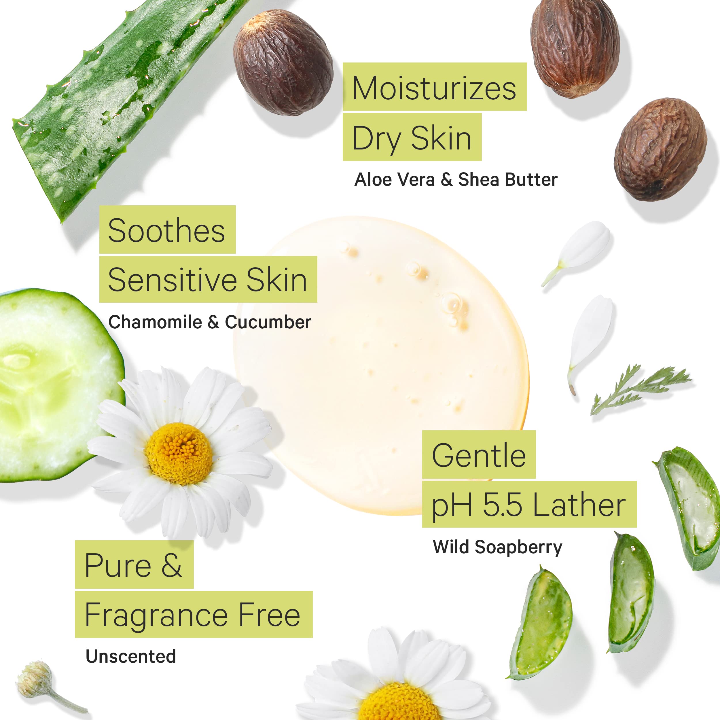 Tree to Tub Unscented shea butter close-up highlights lasting moisture.