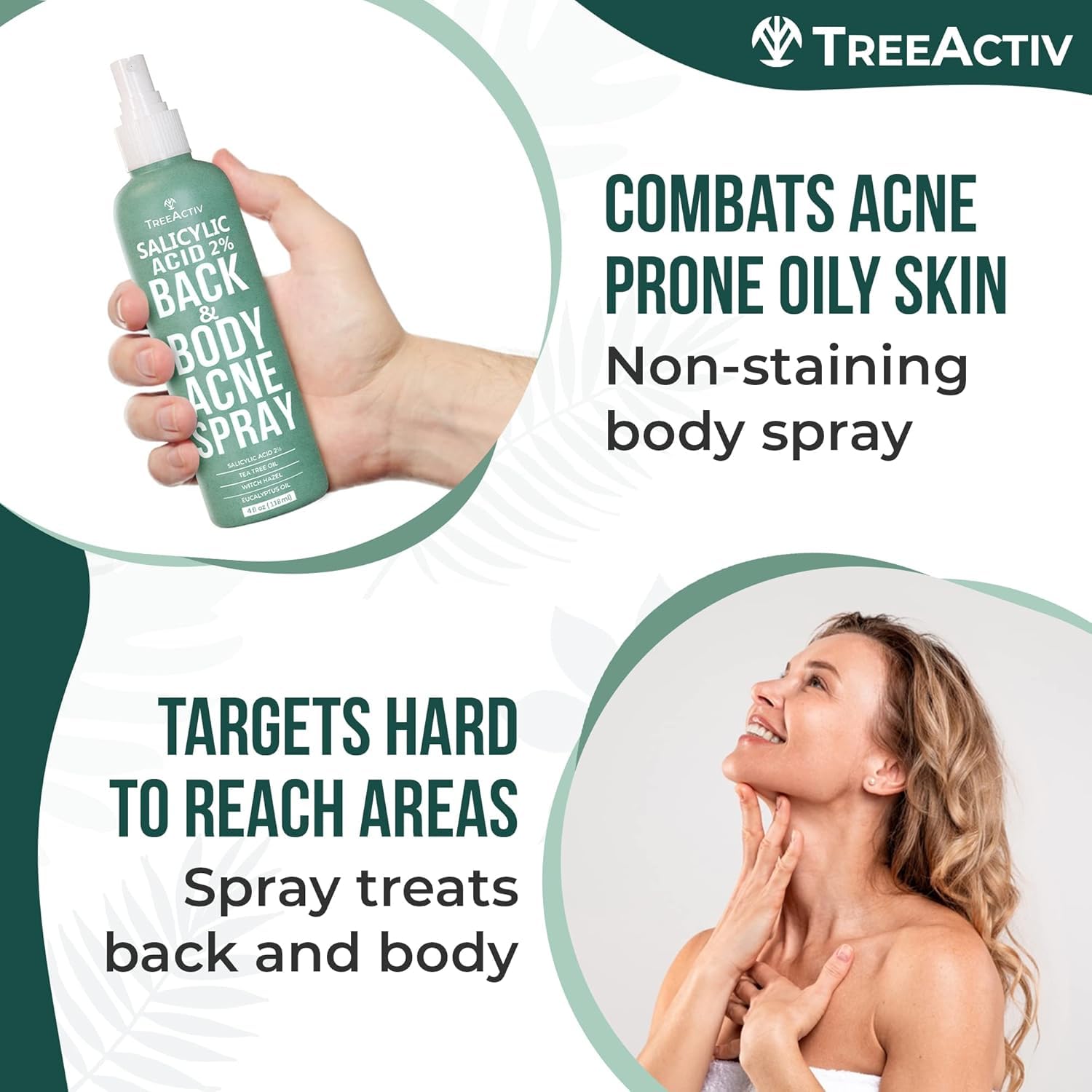 Eucalyptus and peppermint refresh skin while supporting gentle cleansing on blemish-prone zones
