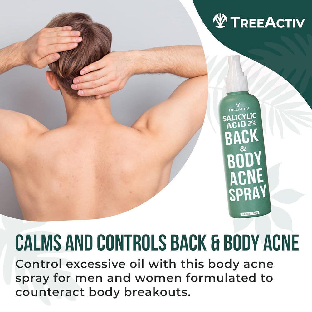 Easy-to-use spray bottle reaches upper back and other hard areas