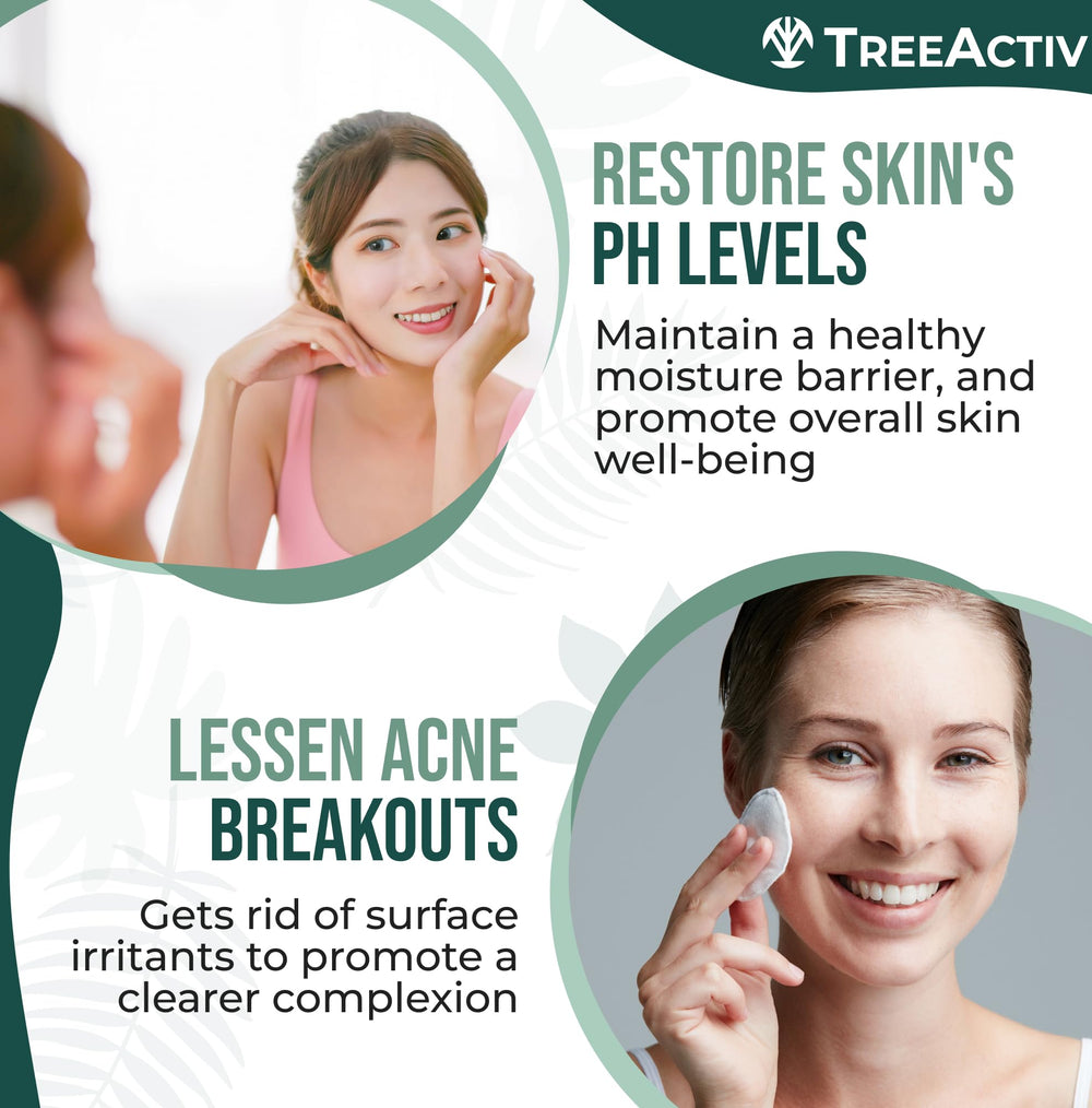TreeActiv Balancing Herbal Toner witch-hazel focus for pore refinement naturally.