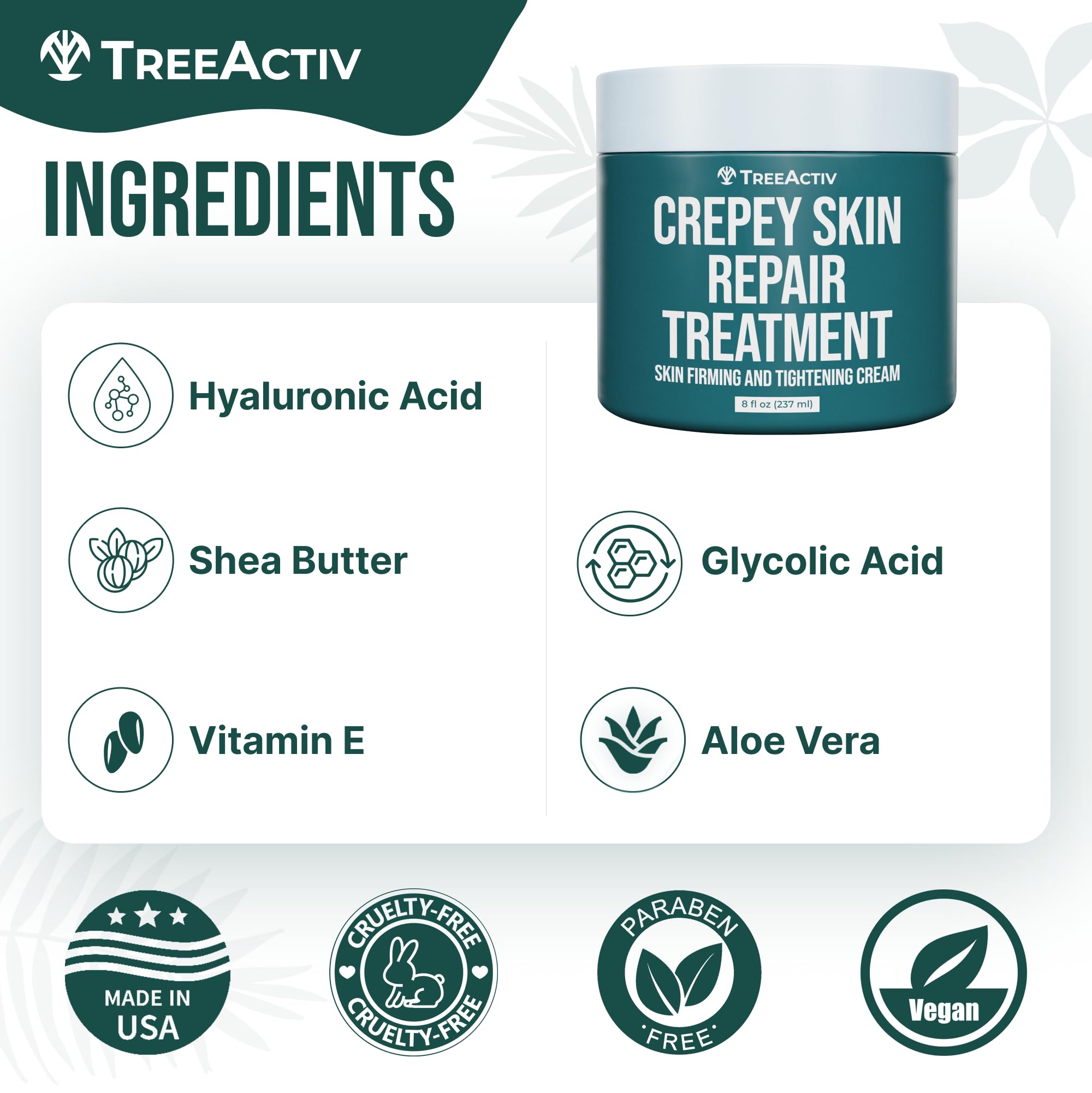Packaging of TreeActiv shea butter rich formula for skincare routine