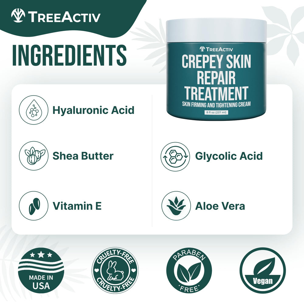 Packaging of TreeActiv shea butter rich formula for skincare routine