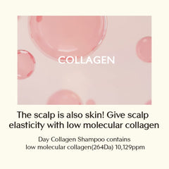 Treecell Day Collagen Shampoo aroma scene highlights floral fragrance
