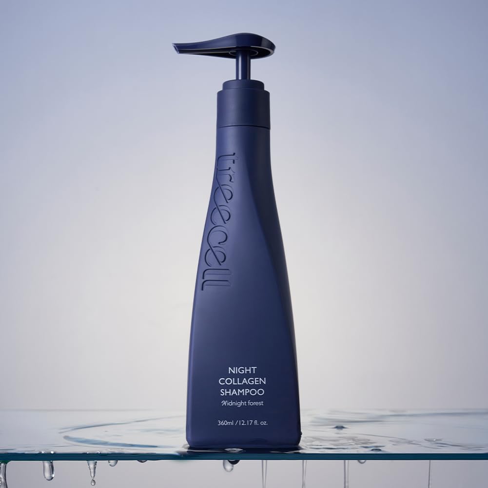 Non-greasy feel on scalp after use, TREECELL Night Collagen Shampoo.