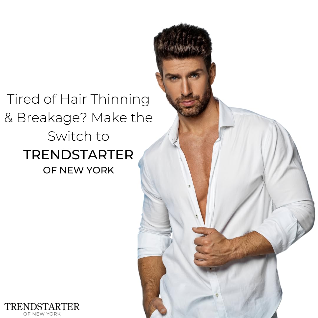 TRENDSTARTER Men's grooming scene promotes thicker-looking hair.