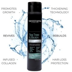 TRENDSTARTER label close-up highlighting cruelty-free and paraben-free formulation.