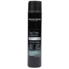 TRENDSTARTER Tea Tree & Biotin Thickening Shampoo bottle for invigorating scalp cleanse.