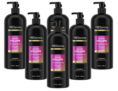 TRESemmé 24 Hour Body shampoo bottle displaying volumizing formula for all day bounce.
