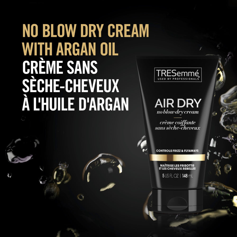 TRESemmé Air Dry Smoothing Cream damp-hair use delivers a smooth finish.
