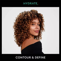 Mousse applied with fingers for quick, defined curls on damp hair.