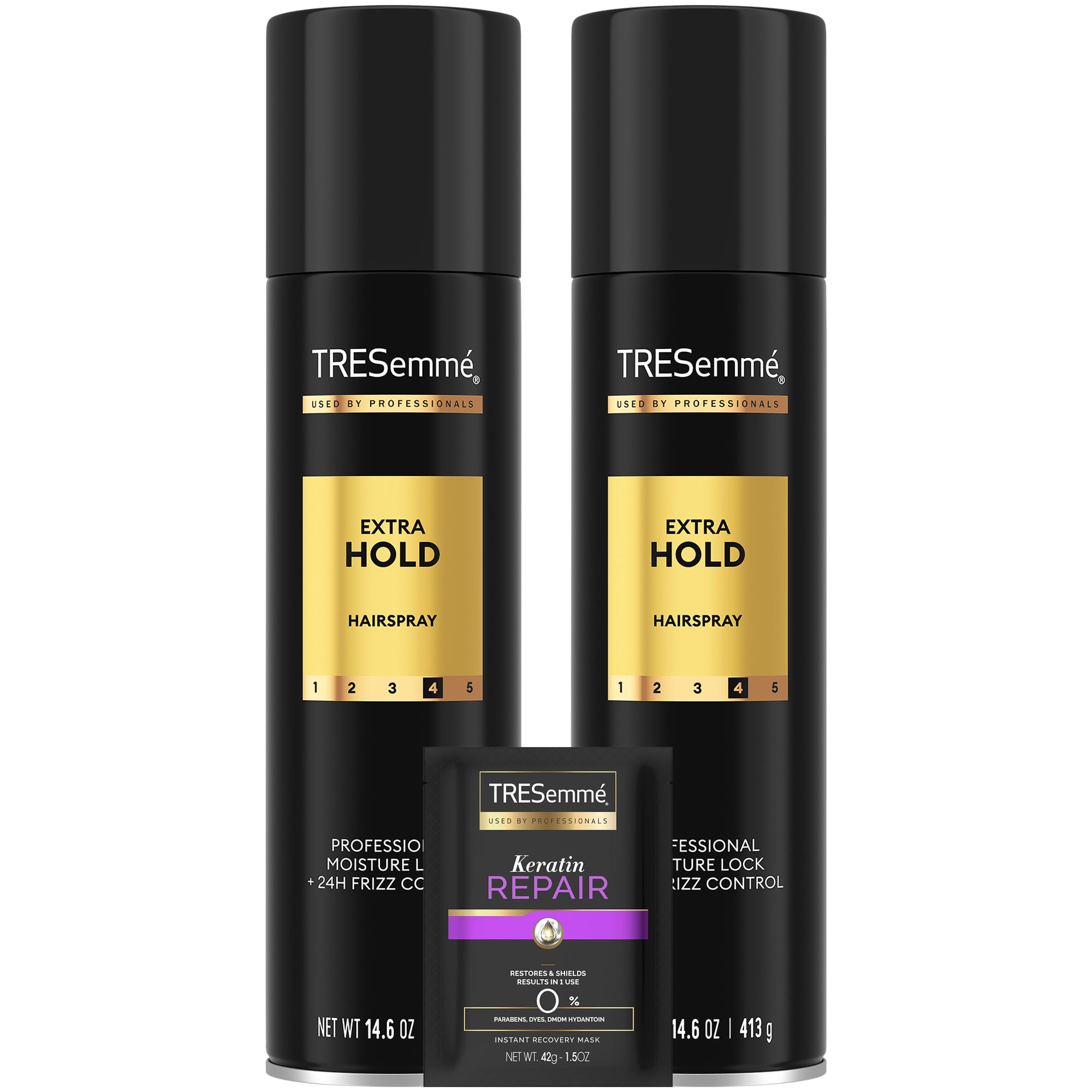 TRESemmé Extra Hold Hairspray 2-pack bottles for lasting style