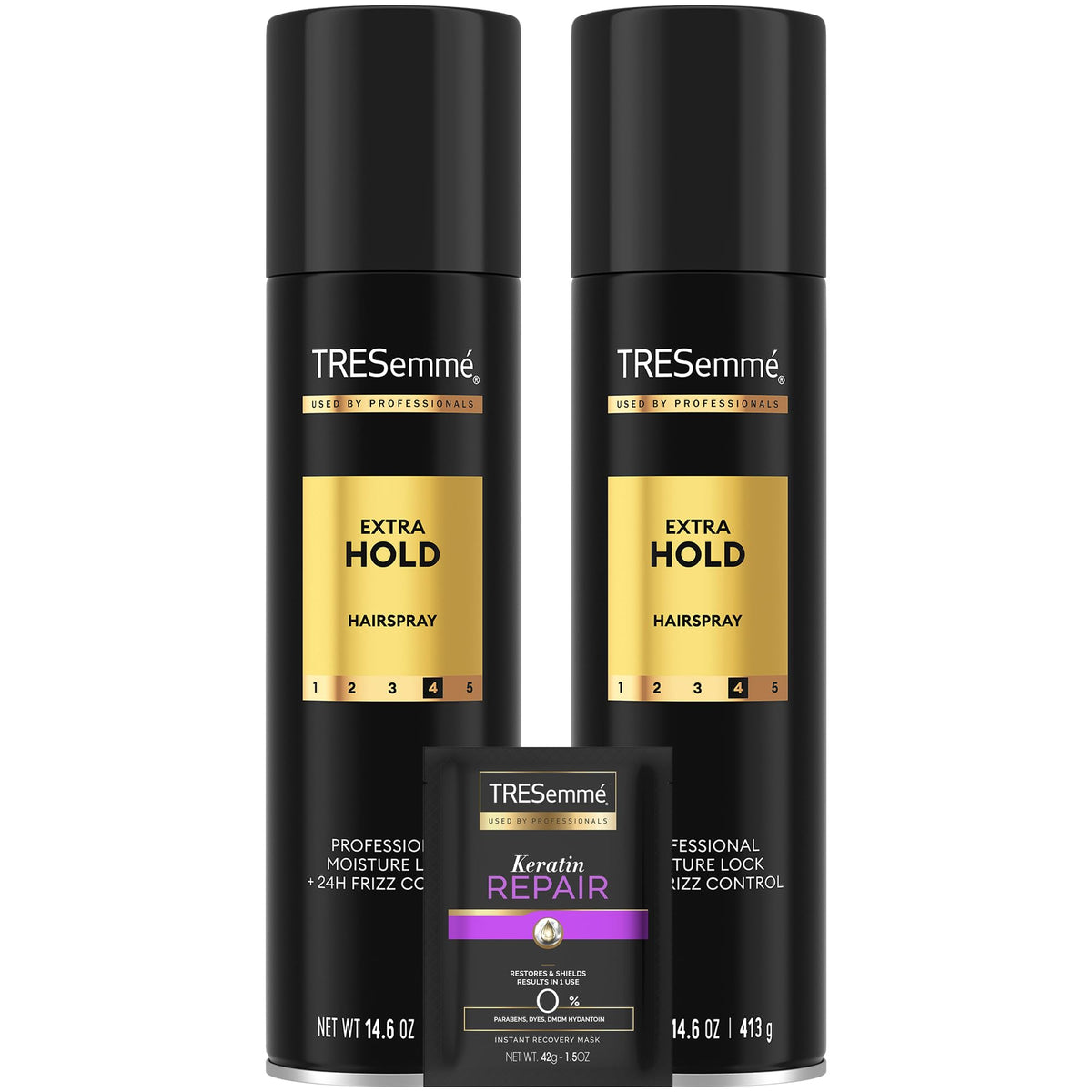 TRESemmé Extra Hold Hairspray 2-pack bottles for lasting style
