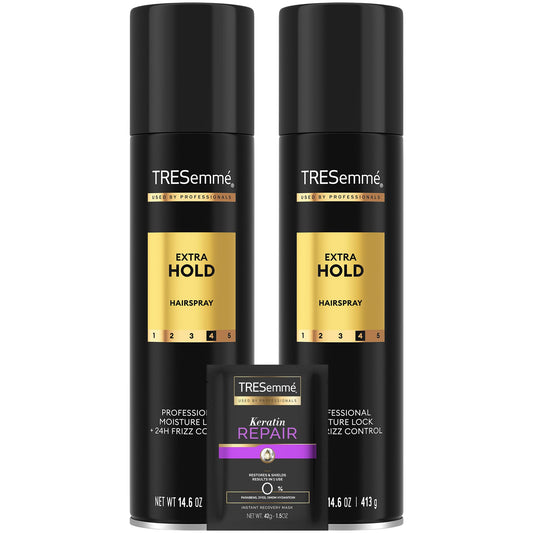 TRESemmé Extra Hold Hairspray 2-pack bottles for lasting style