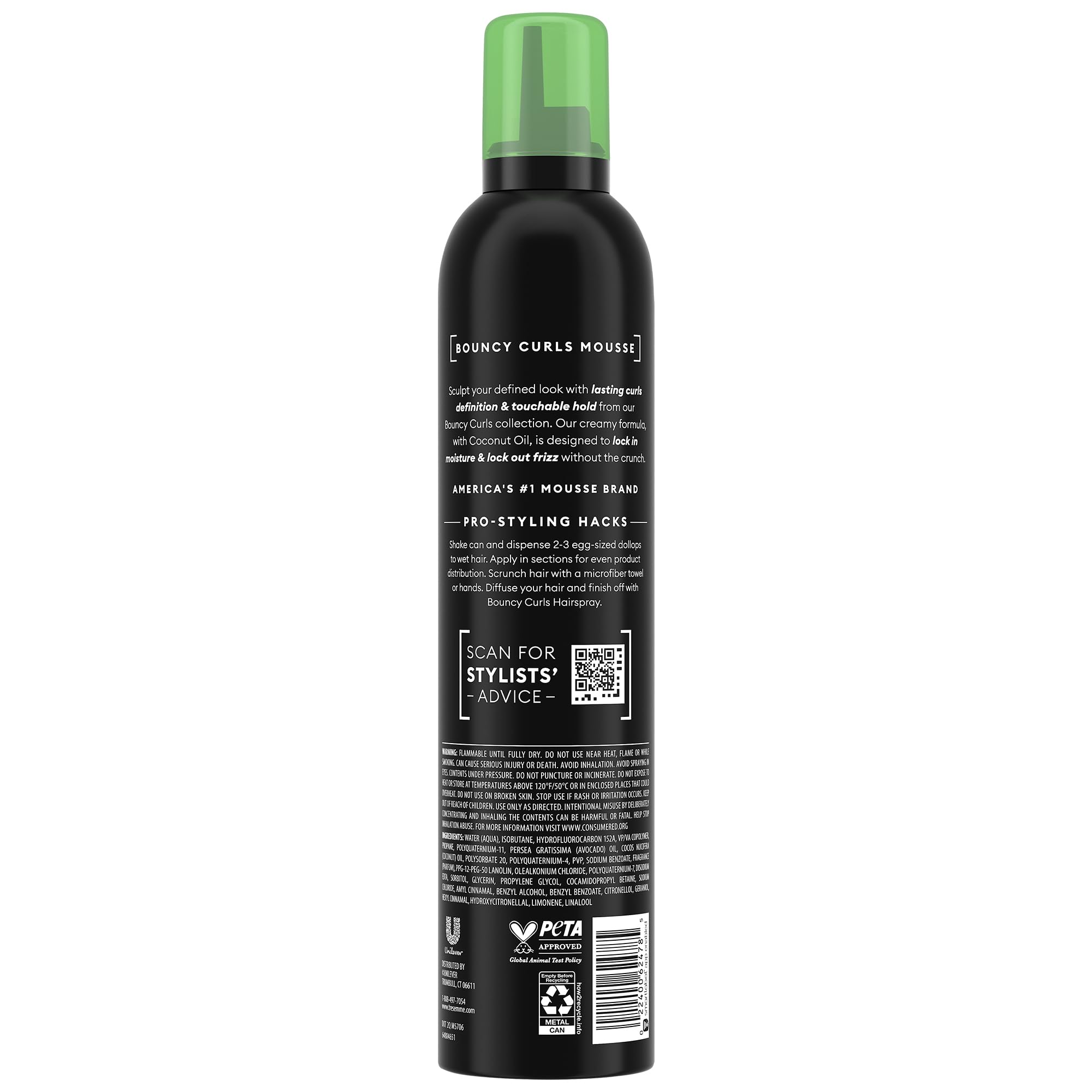 TRESemmé Keratin Repair Mask tube conditions and nourishes curls.