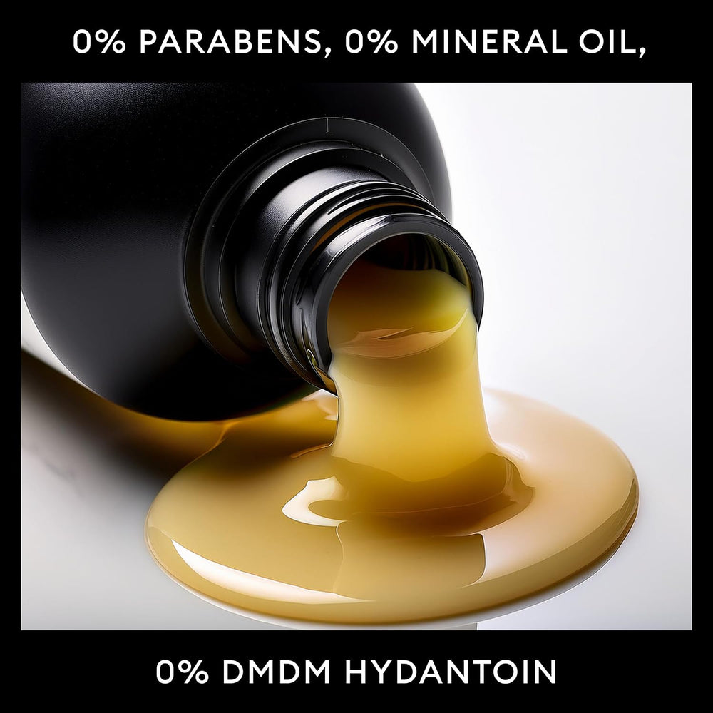 Application of TRESemmé Lamellar Gloss finishing oil for extra shine.