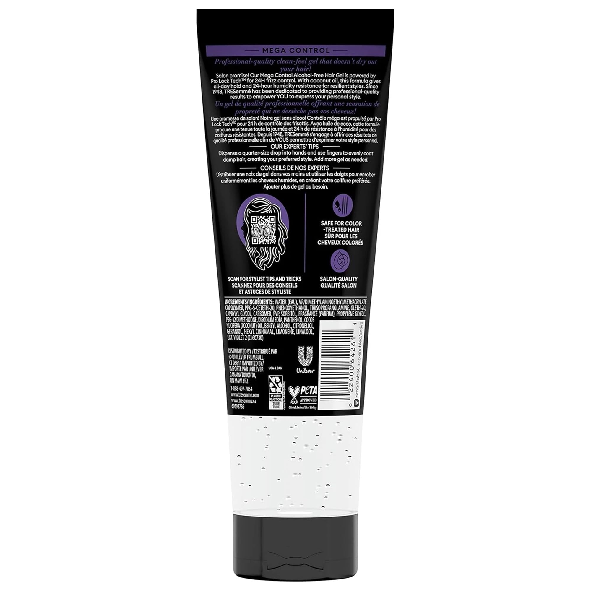 TRESemmé Mega Sculpt Gel in action during a styling session for lasting hold