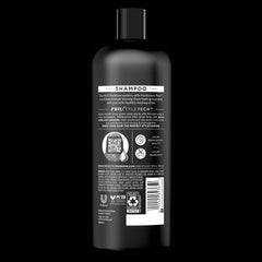 Tresemme Moisture Rich Shampoo lather image showing soft, manageable hair.