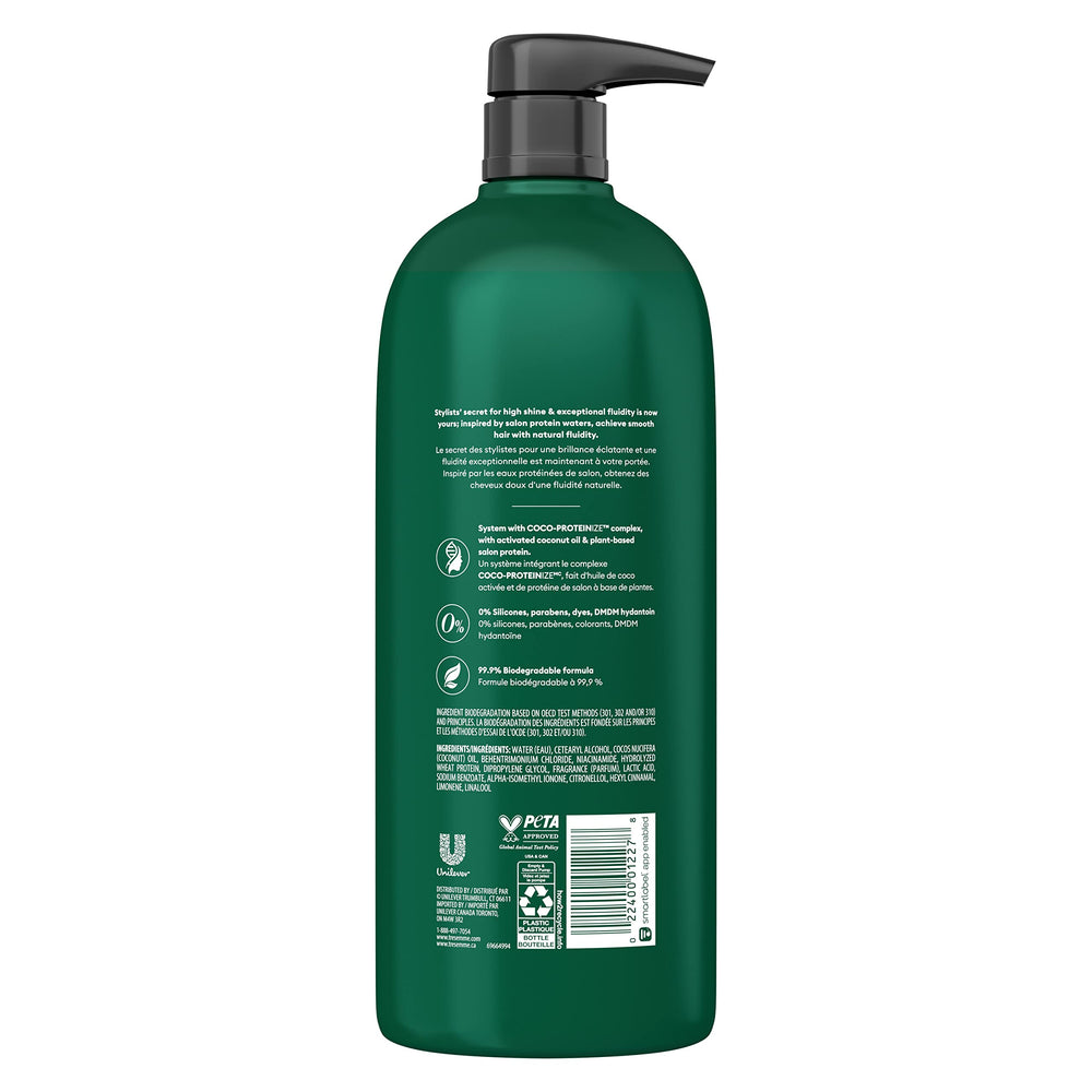 TRESemmé Pro Infusion Smooth hair glows with shine and natural movement.