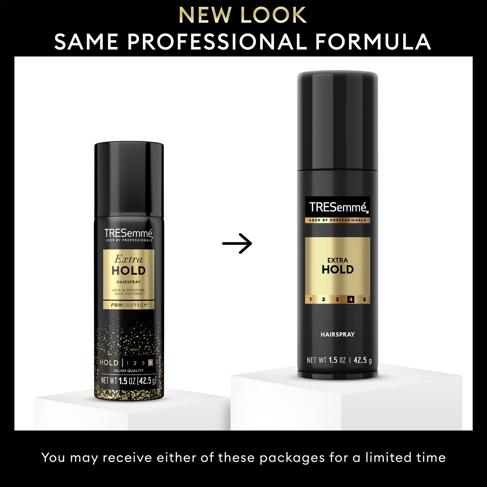 TRESemmé Pro Lock Tech formula provides lasting moisture and hold