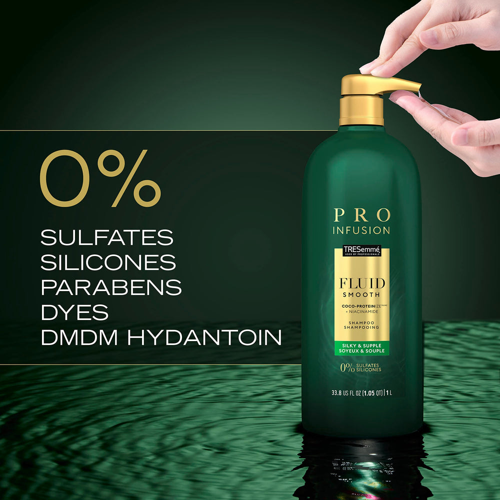 Plant-based salon protein graphic highlighting deep conditioning support