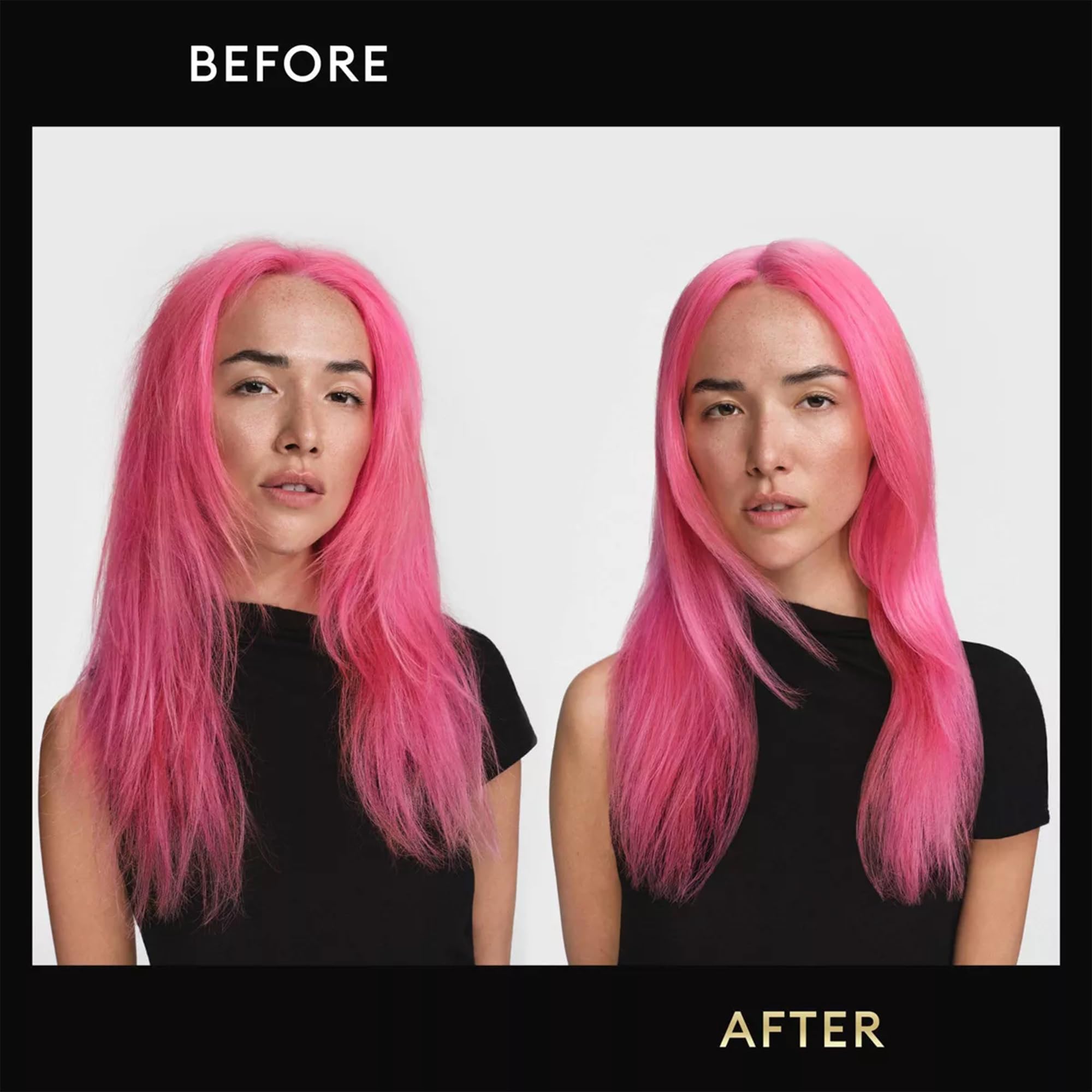 Hair being blow-dried after mousse application for a sculpted look.