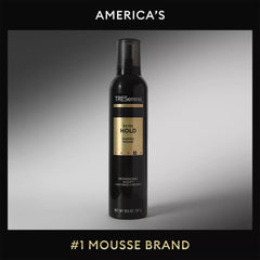 Mousse with hairspray to demonstrate completed long-lasting style.