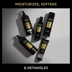 TRESemmé shower scene featuring the Rich Moisture set for daily hair care.