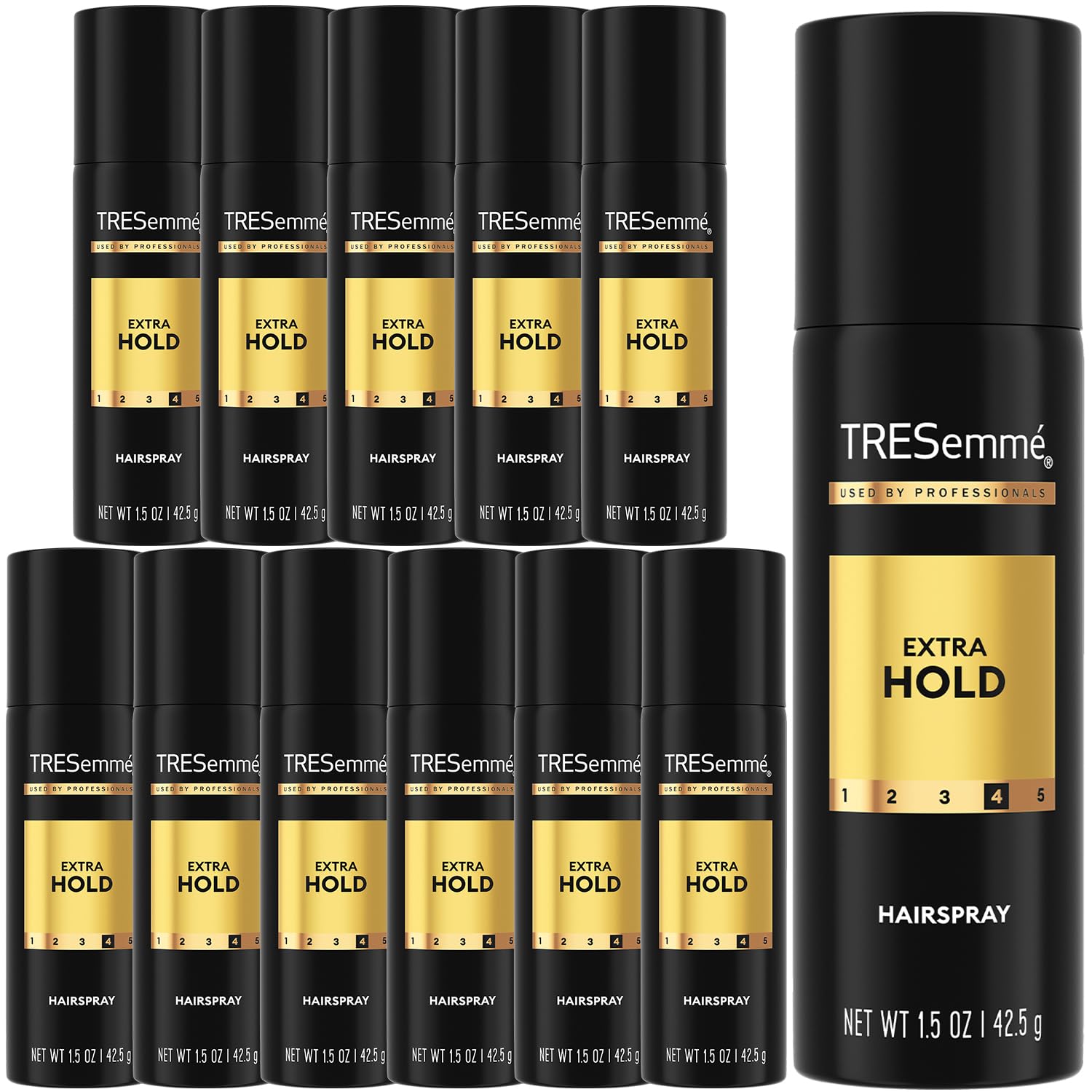 TRESemmé travel extra hold hairspray 12-pack for reliable on-the-go styling