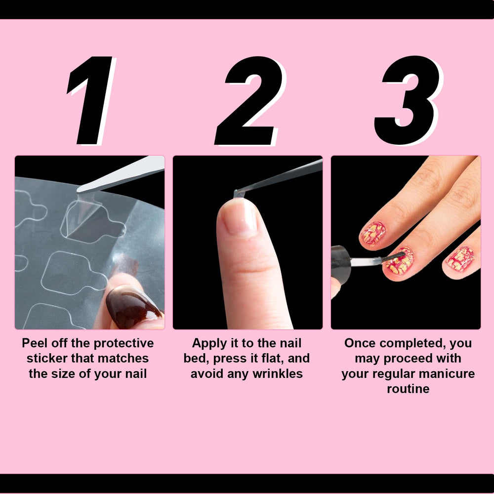 TRESSON Nail Repair Patches compatible with gel polish.