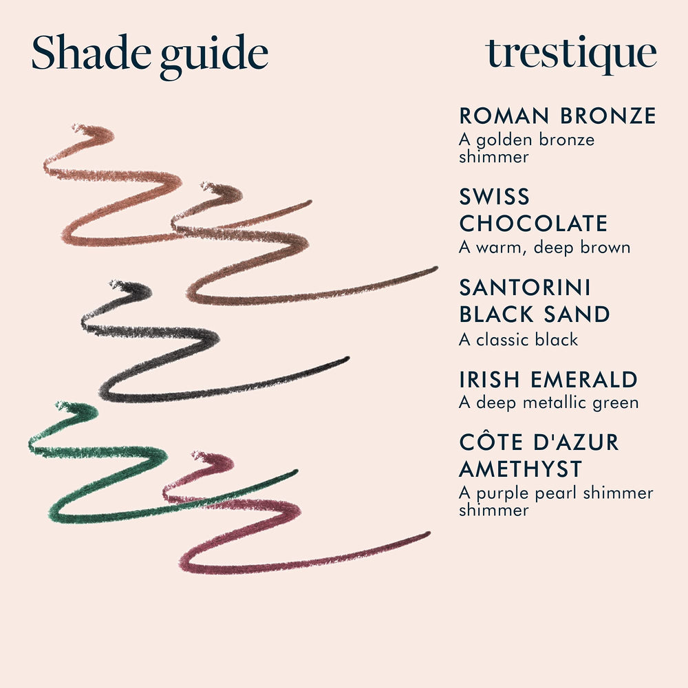 TRE'STIQUE Eyeliner water-resistant gel formula provides lasting eye definition.