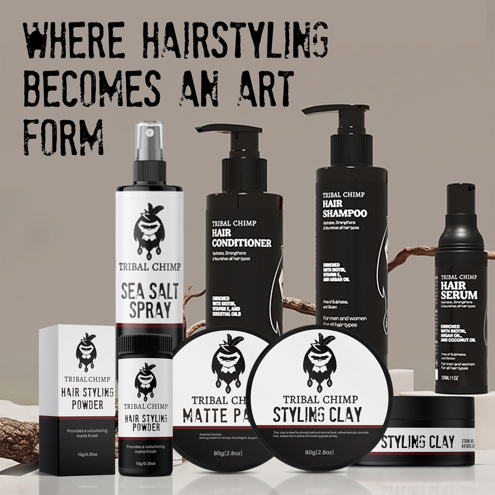 Tribal Chimp matte paste suitable for all hair types.