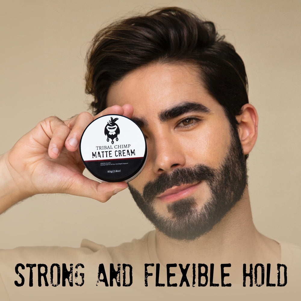 Paste being evenly applied to hair for natural texture and hold.