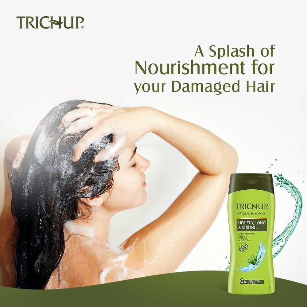 All hair types safe TRICHUP shampoo maintains moisture and softness