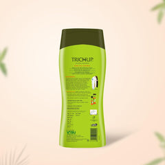 TRICHUP Ayurvedic heritage on shelf highlights natural, plant-based cleansing.