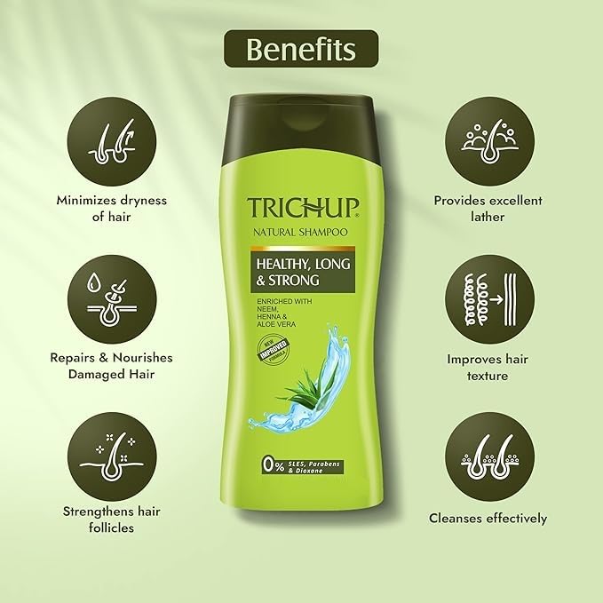 Close-up of creamy lather from TRICHUP herbal shampoo for strong, healthy hair