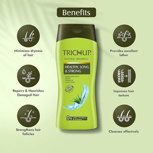 Close-up of creamy lather from TRICHUP herbal shampoo for strong, healthy hair