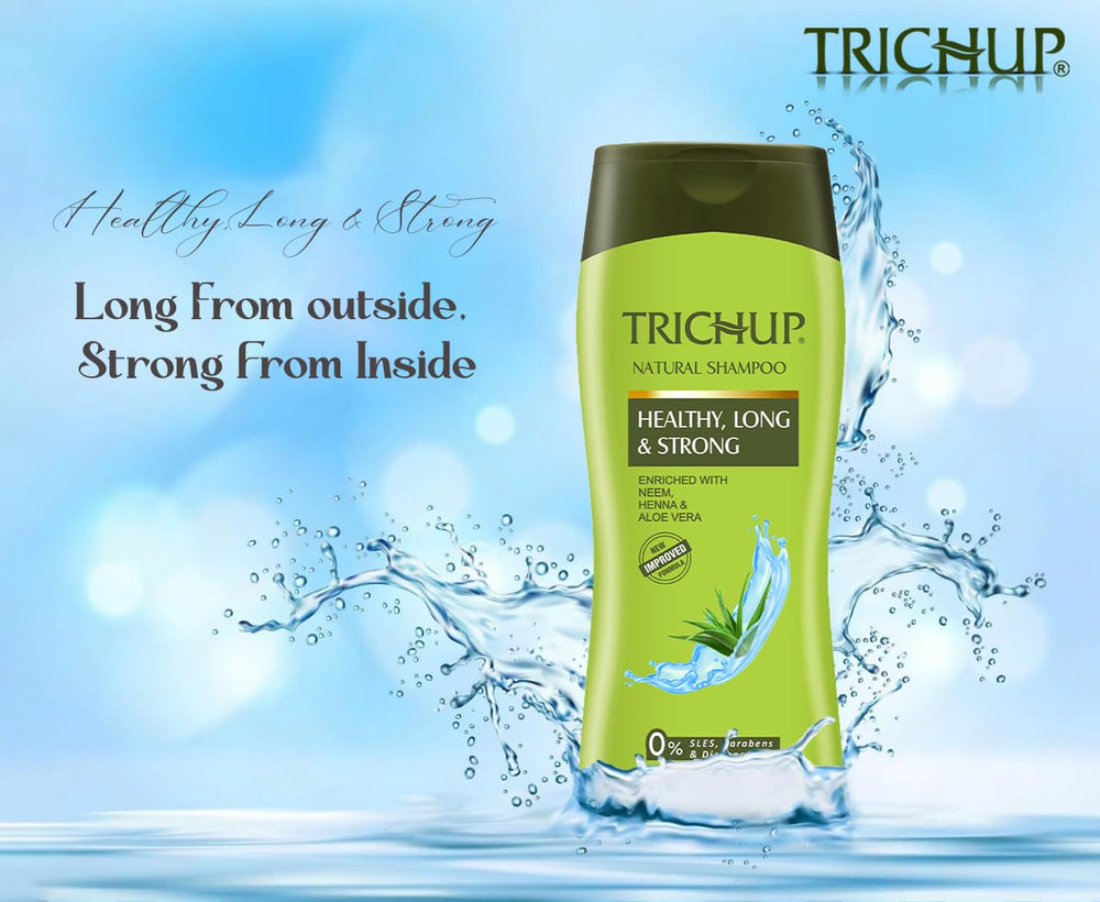 TRICHUP paraben-free formula without sulfates keeps hair gentle