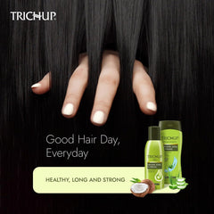 TRICHUP shampoo nourishes scalp for healthier, longer-looking hair over time