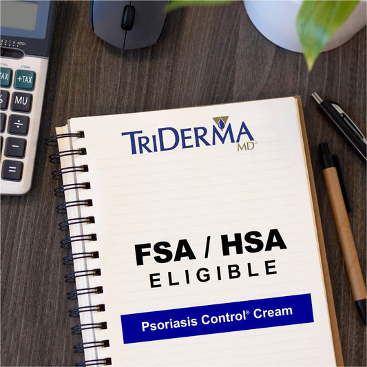 TriDerma Psoriasis Control Cream ingredients highlight soothing actives for calm, irritated skin.