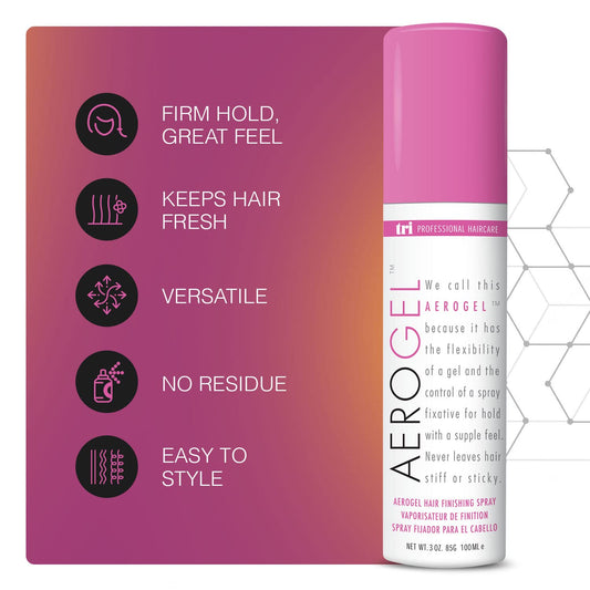 TRIDESIGN Aerogel for fine hair showing lift and volumizing finish.
