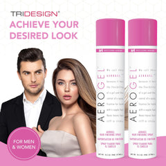 TRIDESIGN Aerogel hairspray enhances shine and hold all day