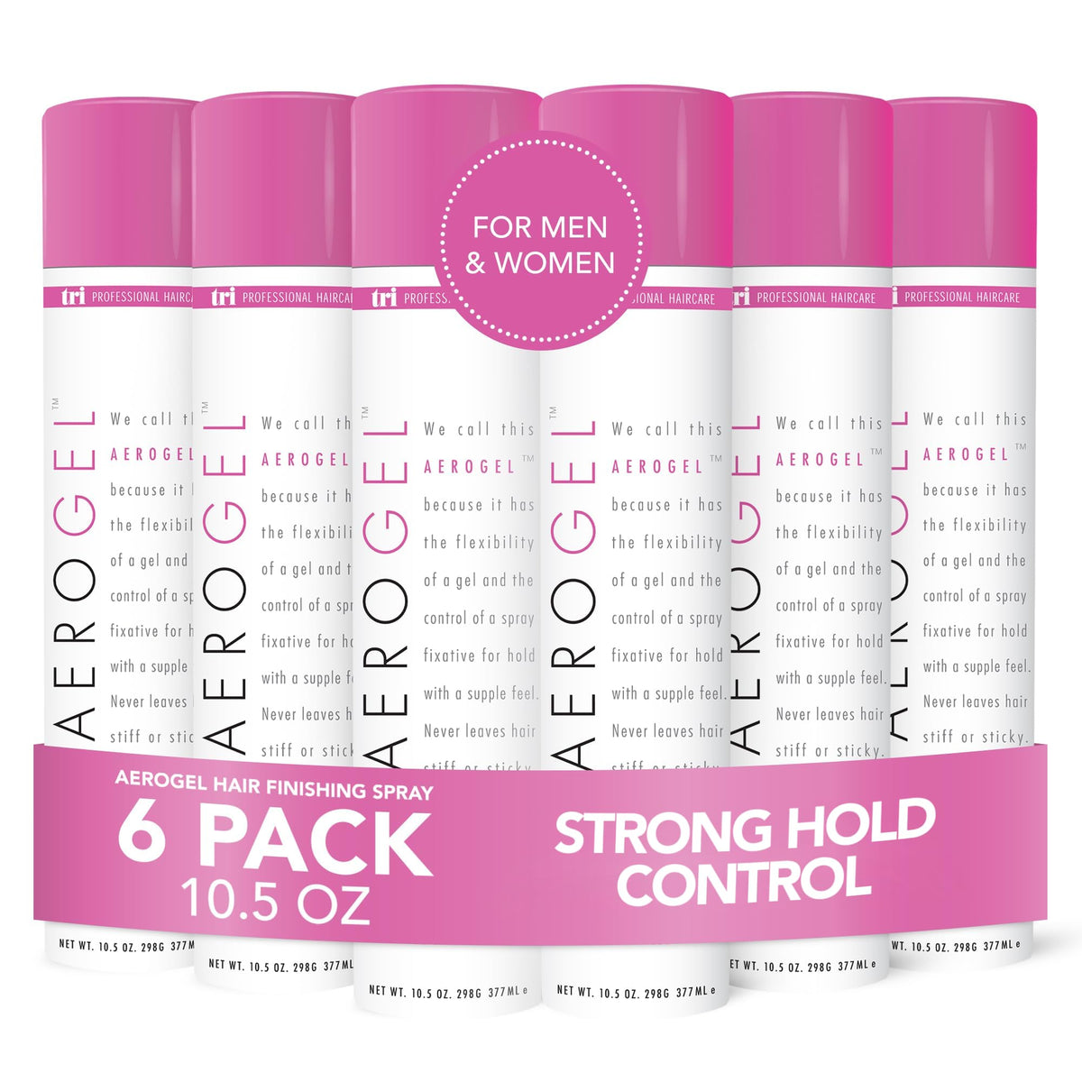 TRIDESIGN Aerogel Hairspray — strong hold keeps your style all day without stiffness.