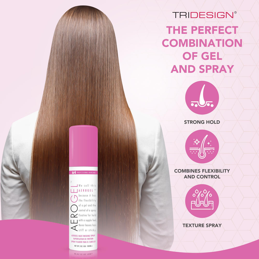 TRIDESIGN Aerogel Hairspray travel pack 3oz fits carry-on