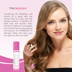 TRIDESIGN Aerogel Hairspray user styling with versatile hold