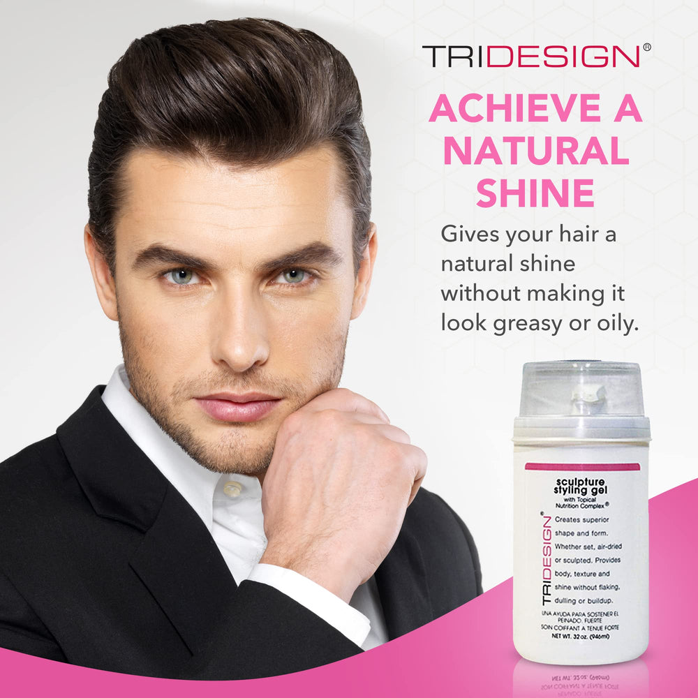 TRIDESIGN Hair Styling Gel controls frizz in humid conditions.
